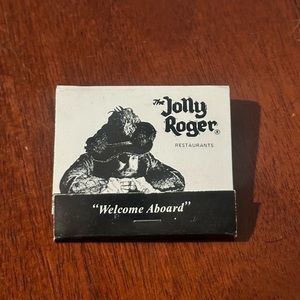 Vintage Matchbook Jolly Roger Restaurants Welcome Aboard California Hawaii Japan